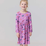 Bamboo Steph Dress - Lavender Multi Horses