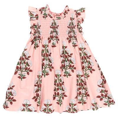 Stevie Dress - Pink Bouquet Floral Front