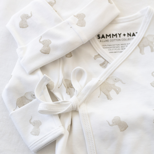 Tiny Elephant Take Me Home Set in Grey details 1