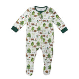 Double Zip Footed One-Piece - Bear Hunt