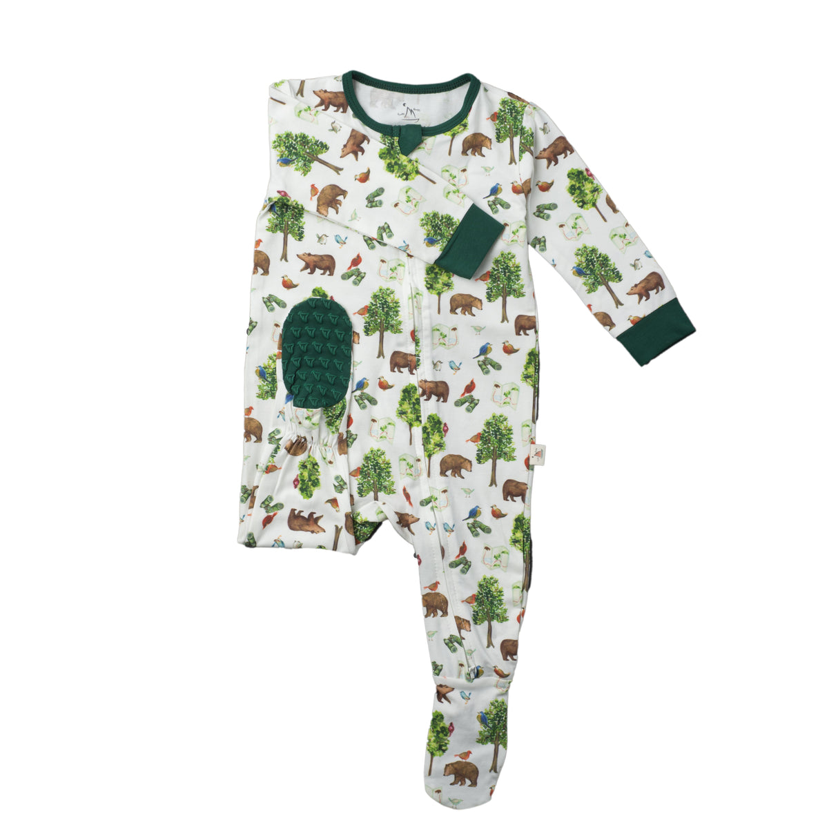 Double Zip Footed One-Piece - Bear Hunt