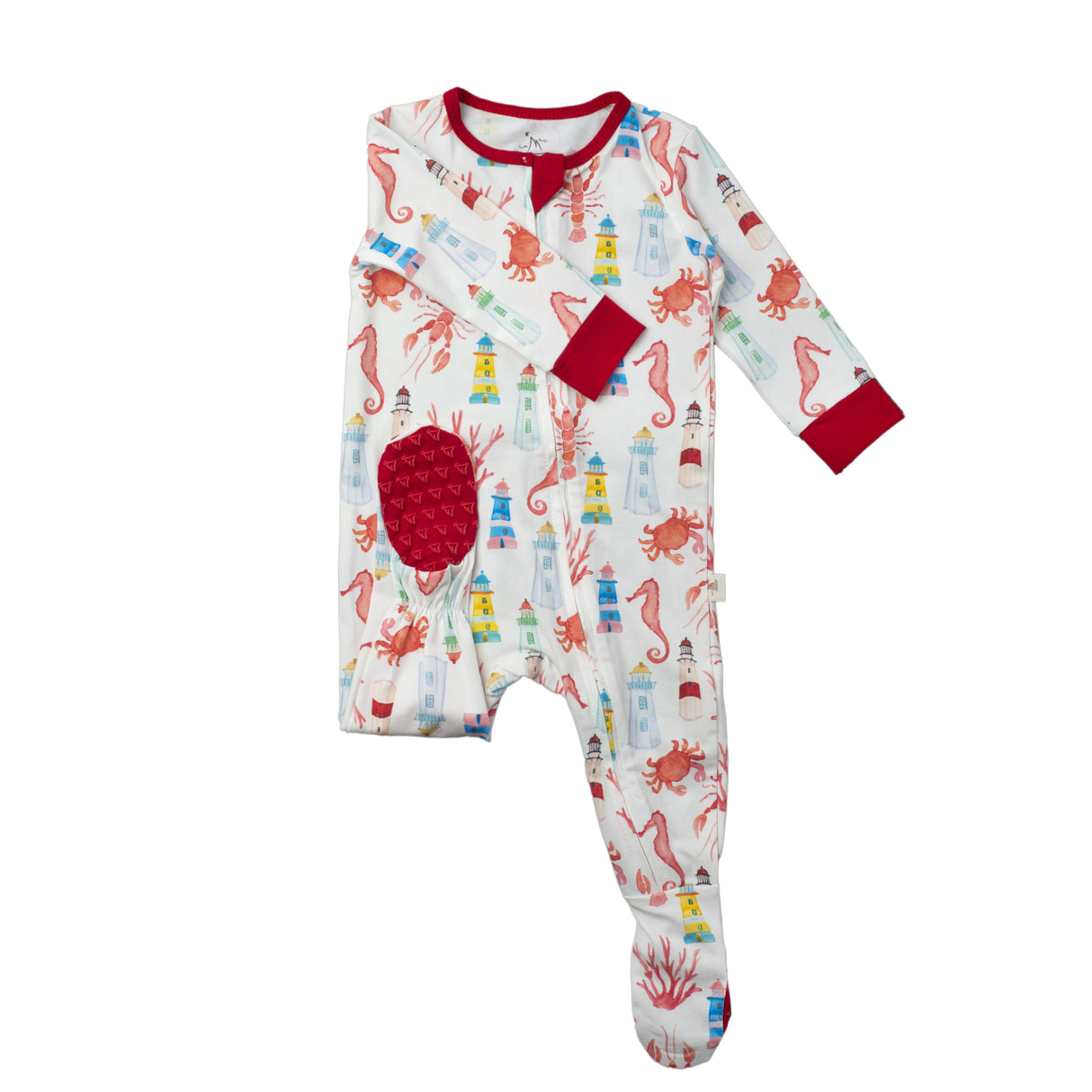 Double Zip Footed One-Piece - Montauk Sea