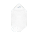 Terry/Picot Baby Towel + Wash Set in Light Blue