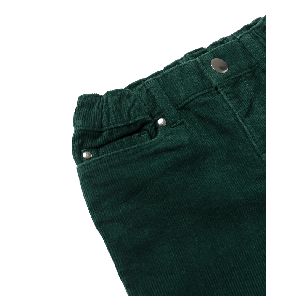 Corduroy Pants in Dark Green