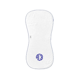 Terry/Picot Baby Burp Cloth in Navy