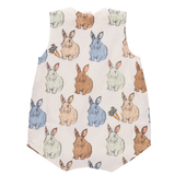 Baby Noah Jumper - Blue Vintage Bunnies