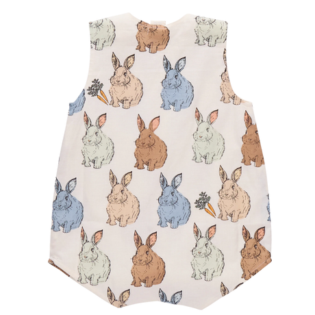 Baby Noah Jumper - Blue Vintage Bunnies