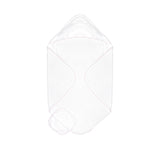 Terry/Picot Baby Towel + Wash Set in Light Pink