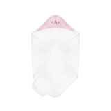 Popcorn Baby Towel + Wash Set in Light Pink