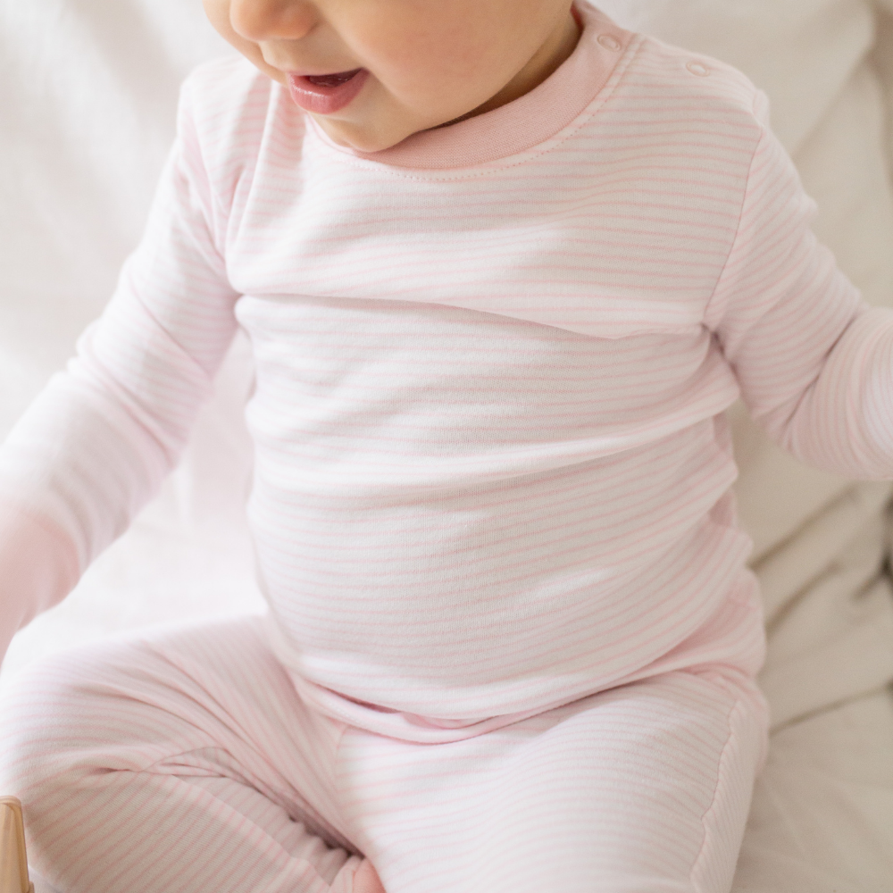 Classic Stripe Pajama Set in Pink 