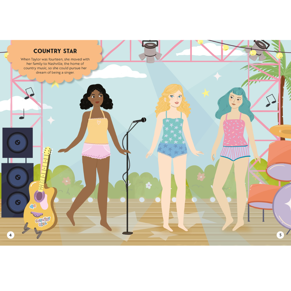 Taylor Swift Superstar Dress-Up Book