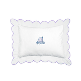 Scalloped Trim Pillow in Lavender
