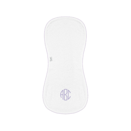 Terry/Picot Baby Burp Cloth in Lavender