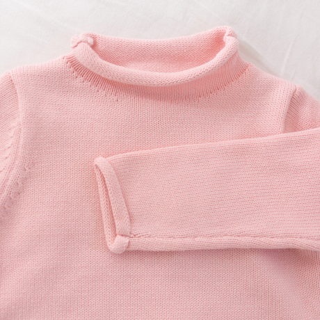 Rollneck Sweater in Pink 