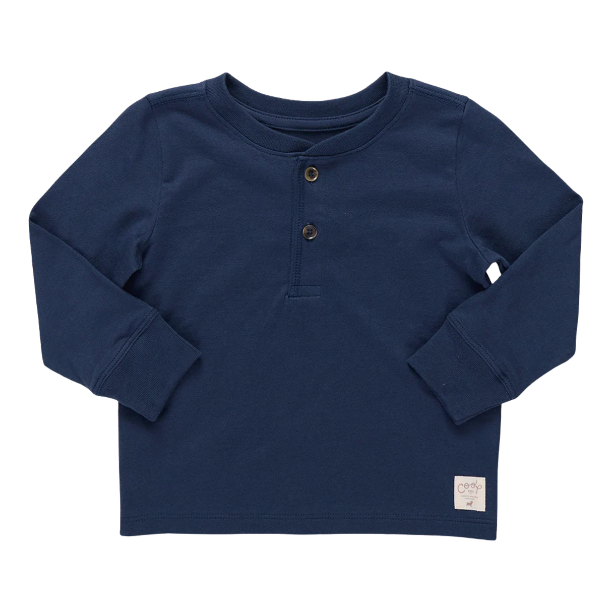 Scout Long Sleeve Henley - Navy
