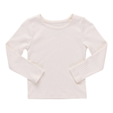 Seesaw Long Sleeve Rib T-shirt - Cream