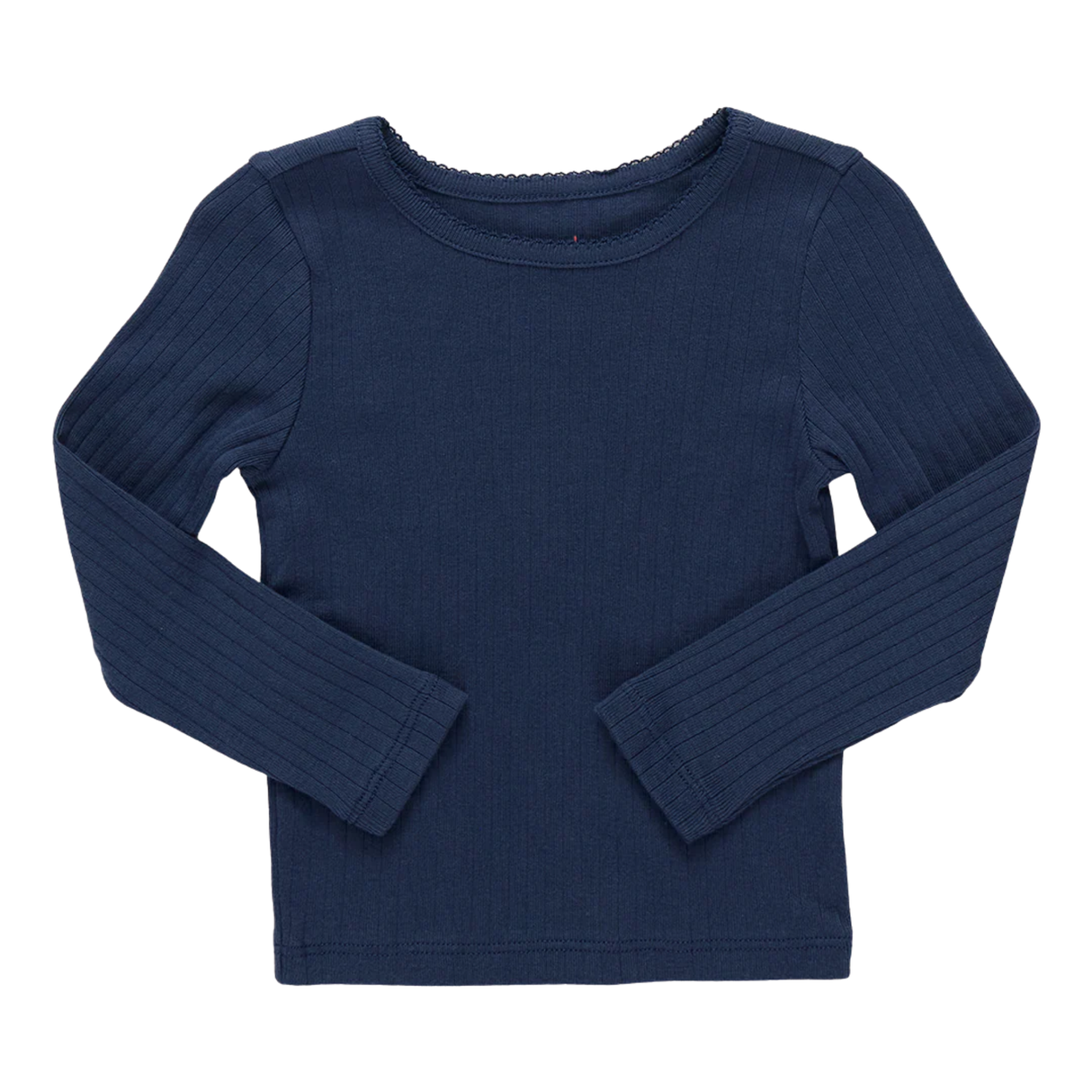Seesaw Long Sleeve Rib T-shirt - Navy