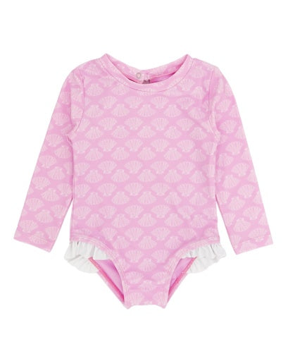 Coastal Cutie Surf Suit in Pop Pink