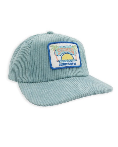 Snapback Corduroy Hat in Surf Blue