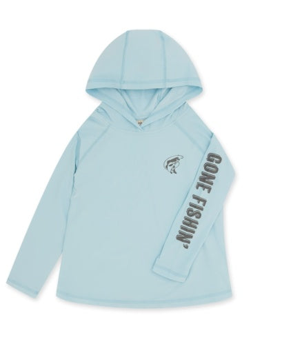Reel Deal Tech Hoody in Crystal Blue