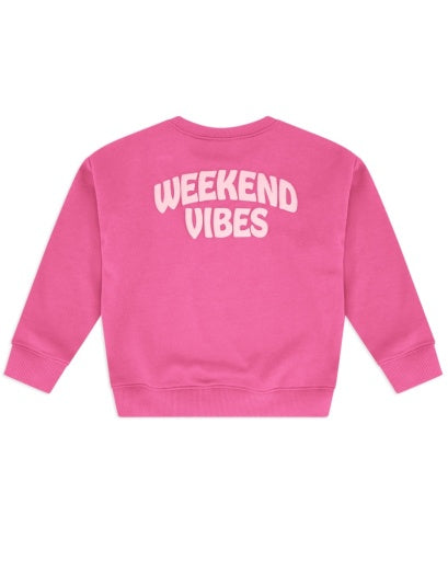 Weekend Sweatshirt in Pink Sunset