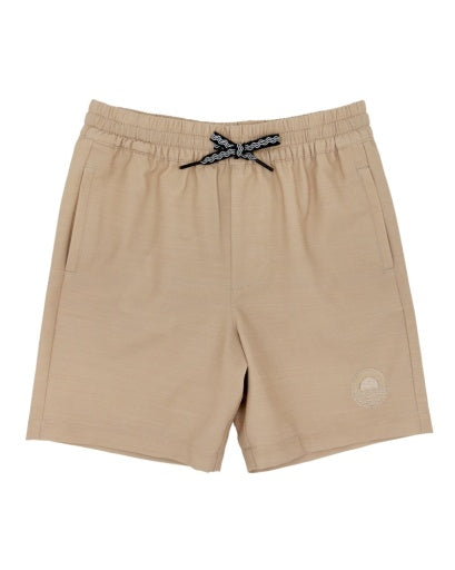 Buckle Up Hybrid Short in Sahara
