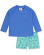 Surfs Up Rashguard Set in Aqua Crystal