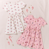 Sunny Dress - Mini Santa and Candy Cane