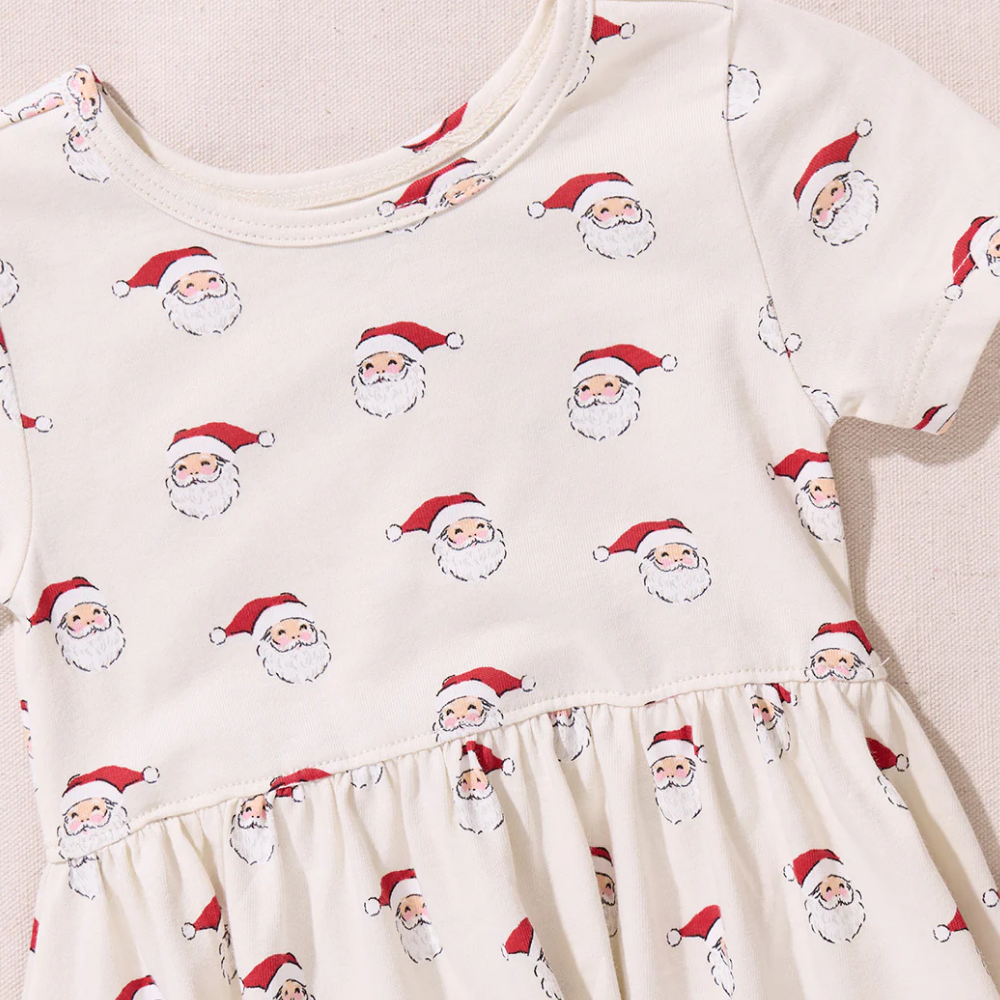 pink chicken santa dress baby girls jennifer set as shown on our Girls Kit Dress Kids Pink Chicken Girls Maribelle