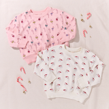 Play Sweatshirt - Mini Santa & Candy Cane