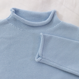 Rollneck Sweater in Light Blue