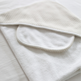 Diamond Baby Towel + Wash Set in Grey