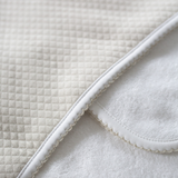 Diamond Baby Towel + Wash Set in Grey