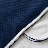 Diamond Baby Towel + Wash Set in Navy