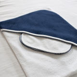 Diamond Baby Towel + Wash Set in Navy