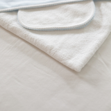Popcorn Baby Towel + Wash Set in Light Blue
