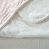 Popcorn Baby Towel + Wash Set in Light Pink