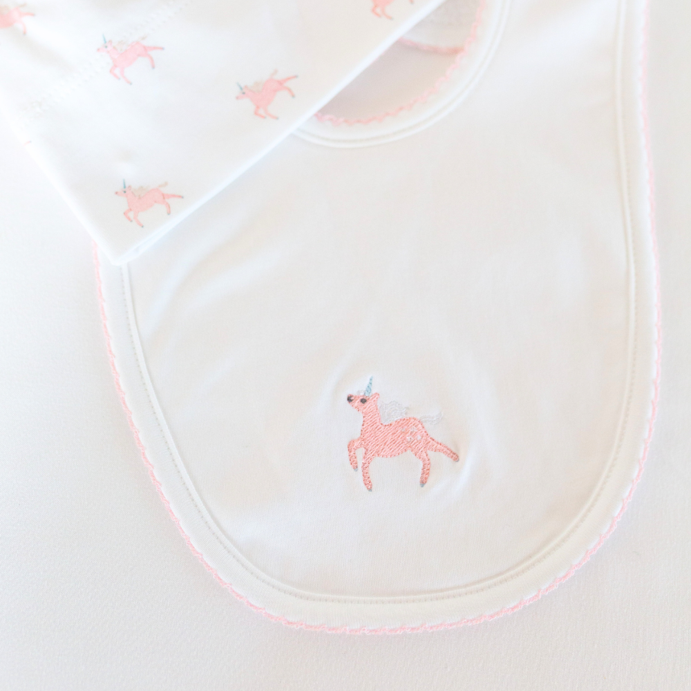 unicorn bib/hat