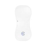 Diamond Baby Burp Cloth in White