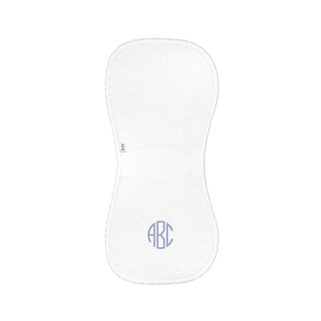 Diamond Baby Burp Cloth in White