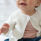 Baby Cozy Knit Sweater in Ivory