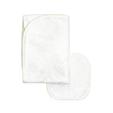 Terry/Picot Baby Towel + Wash Set in Yellow