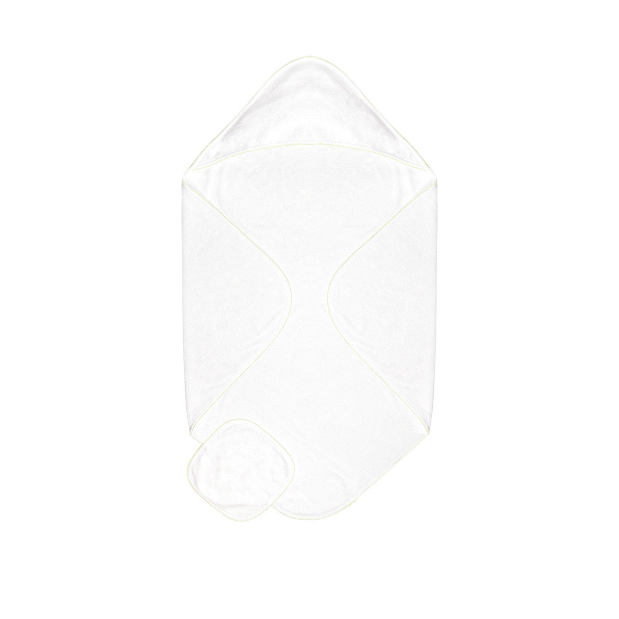 Terry/Picot Baby Towel + Wash Set in Yellow