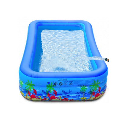 Inflatable Swimming Pool 118" x 72" x 22"