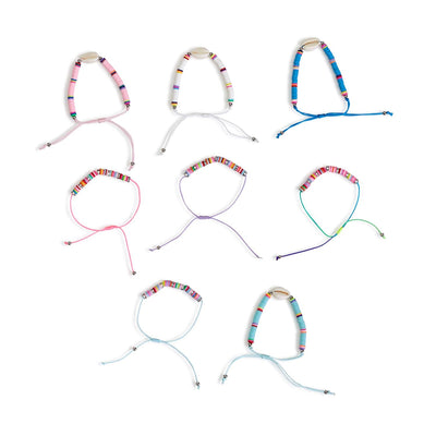 Rainbow Disc Adjustable Bracelet