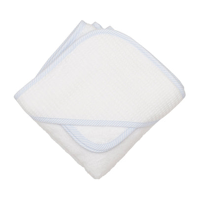 white hooded towel