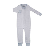 grey footless striped zippers