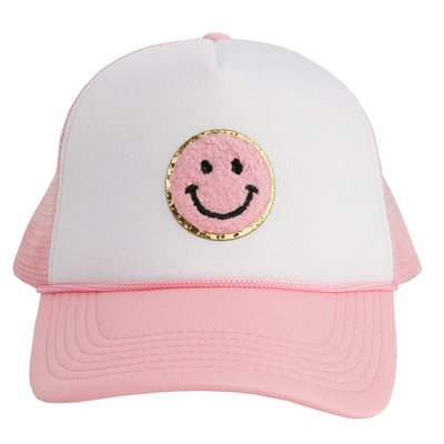 Happy Face Patch Trucker Hat