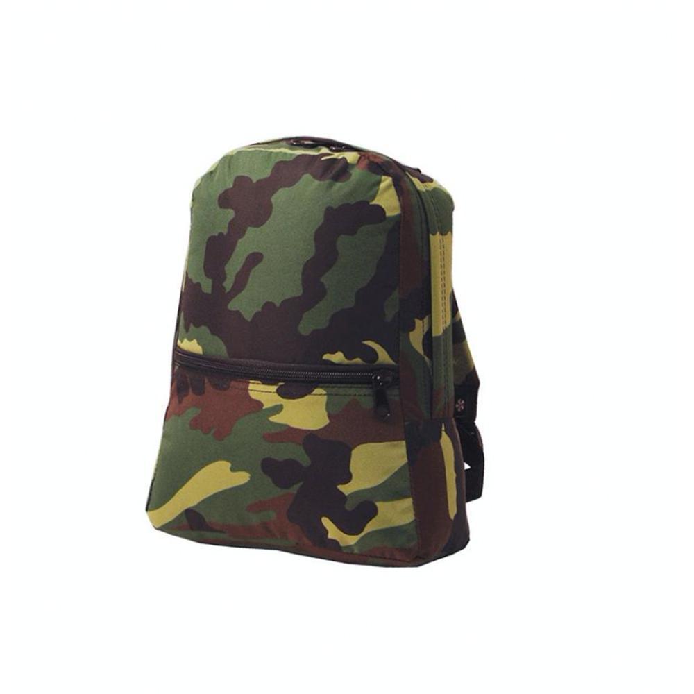 green camo backpack