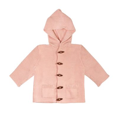 Organic Bristol Sweater Jacket in Pink Pearl 